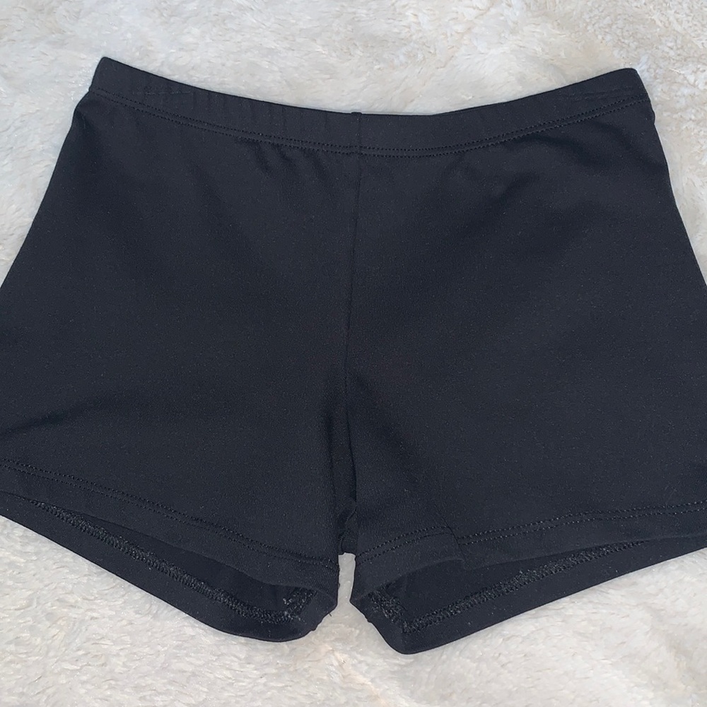 Body Wrappers Dancewear Black Shorts Small EUC